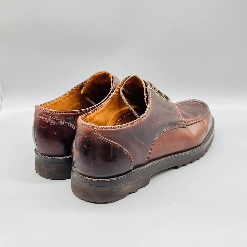 Cole Haan Shoes Mens 10 Brown Leather Lug Sole Moc Toe Casual Comfort Walking